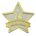 Year of Service Star Pin - 24 Year